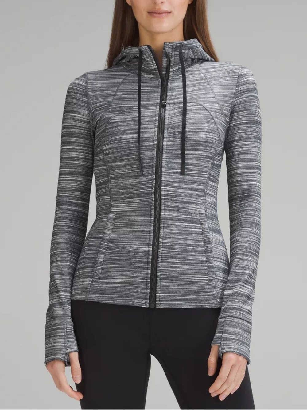 Lululemon Hooded Define Jacket Full Zip Heather Gray / Black 4